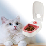 Maxbell Automatic Cat Feeders Dog Cat Food Dispenser with 48H Timer Smart Large Single Meal Pink