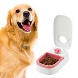 Maxbell Automatic Cat Feeders Dog Cat Food Dispenser with 48H Timer Smart Large Single Meal Pink