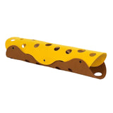 Maxbell Splicing Cat Tunnel Folding Tube Deformable Cat Toys Amusement for Dog Light Brown Yellow