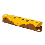 Maxbell Splicing Cat Tunnel Folding Tube Deformable Cat Toys Amusement for Dog Light Brown Yellow