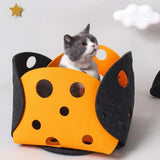 Maxbell Splicing Cat Tunnel Folding Tube Deformable Cat Toys Amusement for Dog Dark Orange Gray