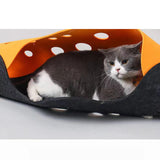 Maxbell Splicing Cat Tunnel Folding Tube Deformable Cat Toys Amusement for Dog Dark Orange Gray