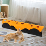 Maxbell Splicing Cat Tunnel Folding Tube Deformable Cat Toys Amusement for Dog Dark Orange Gray