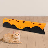 Maxbell Splicing Cat Tunnel Folding Tube Deformable Cat Toys Amusement for Dog Dark Orange Gray