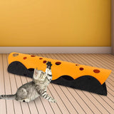 Maxbell Splicing Cat Tunnel Folding Tube Deformable Cat Toys Amusement for Dog Dark Orange Gray