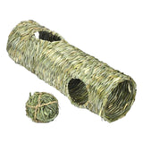 Maxbell Rabbit Grass Tunnel Toy Interactive Toy Nest for Hamster Sleeping