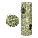 Maxbell Rabbit Grass Tunnel Toy Interactive Toy Nest for Hamster Sleeping