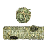 Maxbell Rabbit Grass Tunnel Toy Interactive Toy Nest for Hamster Sleeping