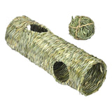 Maxbell Rabbit Grass Tunnel Toy Interactive Toy Nest for Hamster Sleeping