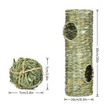 Maxbell Rabbit Grass Tunnel Toy Interactive Toy Nest for Hamster Sleeping