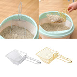 Maxbell Cat Litter Sifter Scooper Pet Litter Shovel Metal Sifter with Handle Sifting Argent