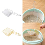 Maxbell Cat Litter Sifter Scooper Pet Litter Shovel Metal Sifter with Handle Sifting Argent