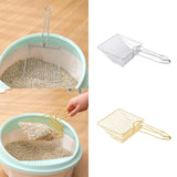 Maxbell Cat Litter Sifter Scooper Pet Litter Shovel Metal Sifter with Handle Sifting Argent