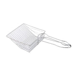 Maxbell Cat Litter Sifter Scooper Pet Litter Shovel Metal Sifter with Handle Sifting Argent