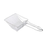 Maxbell Cat Litter Sifter Scooper Pet Litter Shovel Metal Sifter with Handle Sifting Argent
