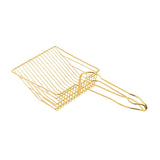 Maxbell Cat Litter Sifter Scooper Pet Litter Shovel Metal Sifter with Handle Sifting Aureate