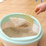 Maxbell Cat Litter Sifter Scooper Pet Litter Shovel Metal Sifter with Handle Sifting Aureate
