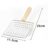 Maxbell Cat Litter Scooper Metal Scoop Sifter Deep Shovel Cleaning Box Cleaner Tool 11.5cmx4cmx24.5cm