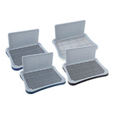 Maxbell Portable Pet Training Toilet Tray Puppy Potty Tray Urinal Lattice Bedpan Blue