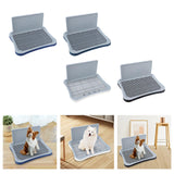 Maxbell Portable Pet Training Toilet Tray Puppy Potty Tray Urinal Lattice Bedpan Blue