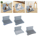 Maxbell Portable Pet Training Toilet Tray Puppy Potty Tray Urinal Lattice Bedpan Blue