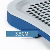 Maxbell Portable Pet Training Toilet Tray Puppy Potty Tray Urinal Lattice Bedpan Blue