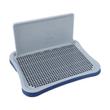 Maxbell Portable Pet Training Toilet Tray Puppy Potty Tray Urinal Lattice Bedpan Blue