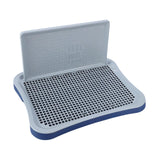 Maxbell Portable Pet Training Toilet Tray Puppy Potty Tray Urinal Lattice Bedpan Blue