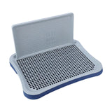 Maxbell Portable Pet Training Toilet Tray Puppy Potty Tray Urinal Lattice Bedpan Blue