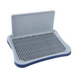 Maxbell Portable Pet Training Toilet Tray Puppy Potty Tray Urinal Lattice Bedpan Blue