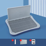 Maxbell Portable Pet Training Toilet Tray Puppy Potty Tray Urinal Lattice Bedpan Blue