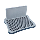 Maxbell Portable Pet Training Toilet Tray Puppy Potty Tray Urinal Lattice Bedpan Navy