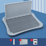 Maxbell Portable Pet Training Toilet Tray Puppy Potty Tray Urinal Lattice Bedpan Navy
