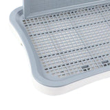 Maxbell Portable Pet Training Toilet Tray Puppy Potty Tray Urinal Lattice Bedpan White