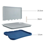 Maxbell Portable Pet Training Toilet Tray Puppy Potty Tray Urinal Lattice Bedpan White