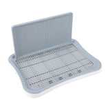 Maxbell Portable Pet Training Toilet Tray Puppy Potty Tray Urinal Lattice Bedpan White