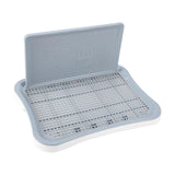 Maxbell Portable Pet Training Toilet Tray Puppy Potty Tray Urinal Lattice Bedpan White