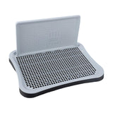 Maxbell Portable Pet Training Toilet Tray Puppy Potty Tray Urinal Lattice Bedpan Black