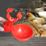 Maxbell Poultry Drinking Bowl Feeder Duck with 8mm Hole Automatic Chicken Water Cup