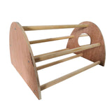 Maxbell Handmade Bird Perch Stand Toy with Mirror for Hens Macaw Bird