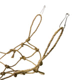 Maxbell Bird Climbing Net Parrot Swing Rope with Buckles Hooks for Conures Budgie 30cmx20cm