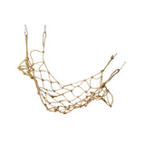 Maxbell Bird Climbing Net Parrot Swing Rope with Buckles Hooks for Conures Budgie 50cmx40cm