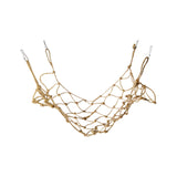Maxbell Bird Climbing Net Parrot Swing Rope with Buckles Hooks for Conures Budgie 50cmx40cm