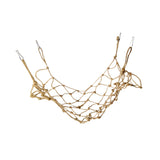 Maxbell Bird Climbing Net Parrot Swing Rope with Buckles Hooks for Conures Budgie 50cmx40cm