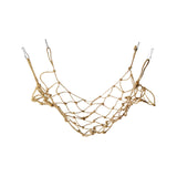 Maxbell Bird Climbing Net Parrot Swing Rope with Buckles Hooks for Conures Budgie 50cmx40cm
