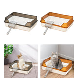 Maxbell Pet Litter Tray Potty Toilet Easy to Clean Pans Cats Litter Box for Bunny Gray Black