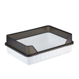 Maxbell Pet Litter Tray Potty Toilet Easy to Clean Pans Cats Litter Box for Bunny Gray Black