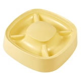 Maxbell Cat Dog Pet Food Bowl 4 Sections Divided Accessories Anti Skid Base Durable Yellow