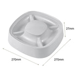 Maxbell Cat Dog Pet Food Bowl 4 Sections Divided Accessories Anti Skid Base Durable Grey