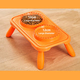 Maxbell Double Dog Bowls Food and Water Bowls Pet Feeder Cat Food Bowls for Dogs Orange